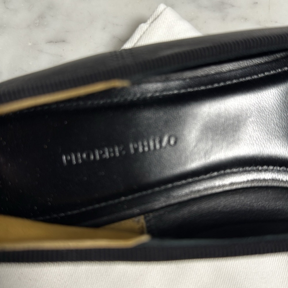 PHOEBE PHILO black leather ballet flats - Picture 8 of 9